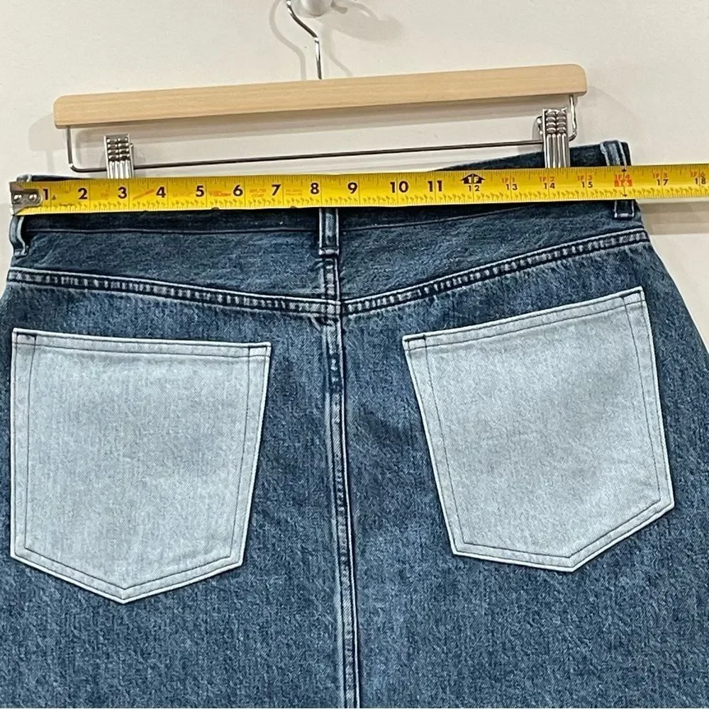 Everlane Cargo Mini Jean Skirt